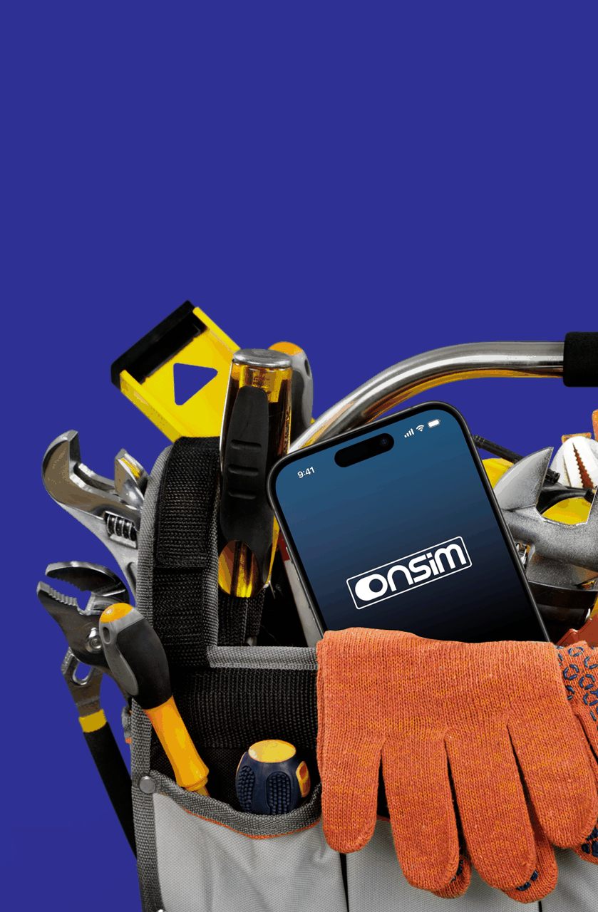 ONSIM the mobile landline SIM for builders